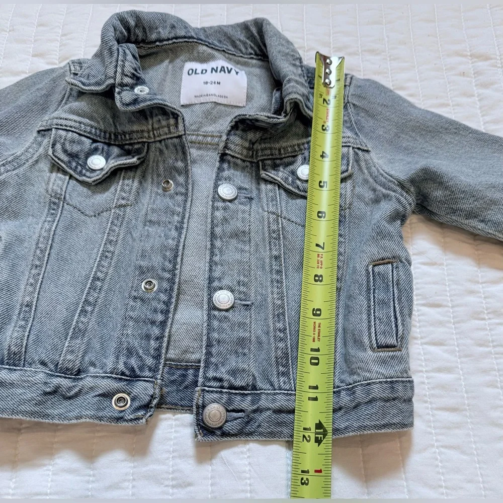 Old Navy Unisex Light-Wash Jean Jacket Sz 18-24 Months